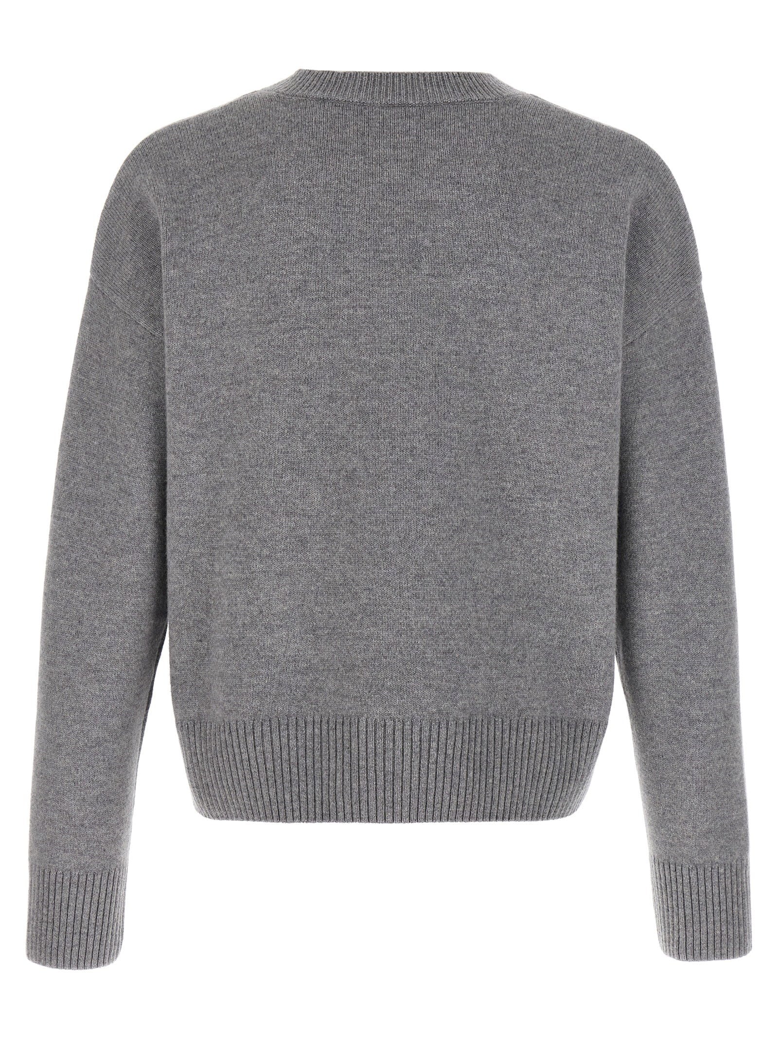 Ami Paris Puff Logo Patch Sweater