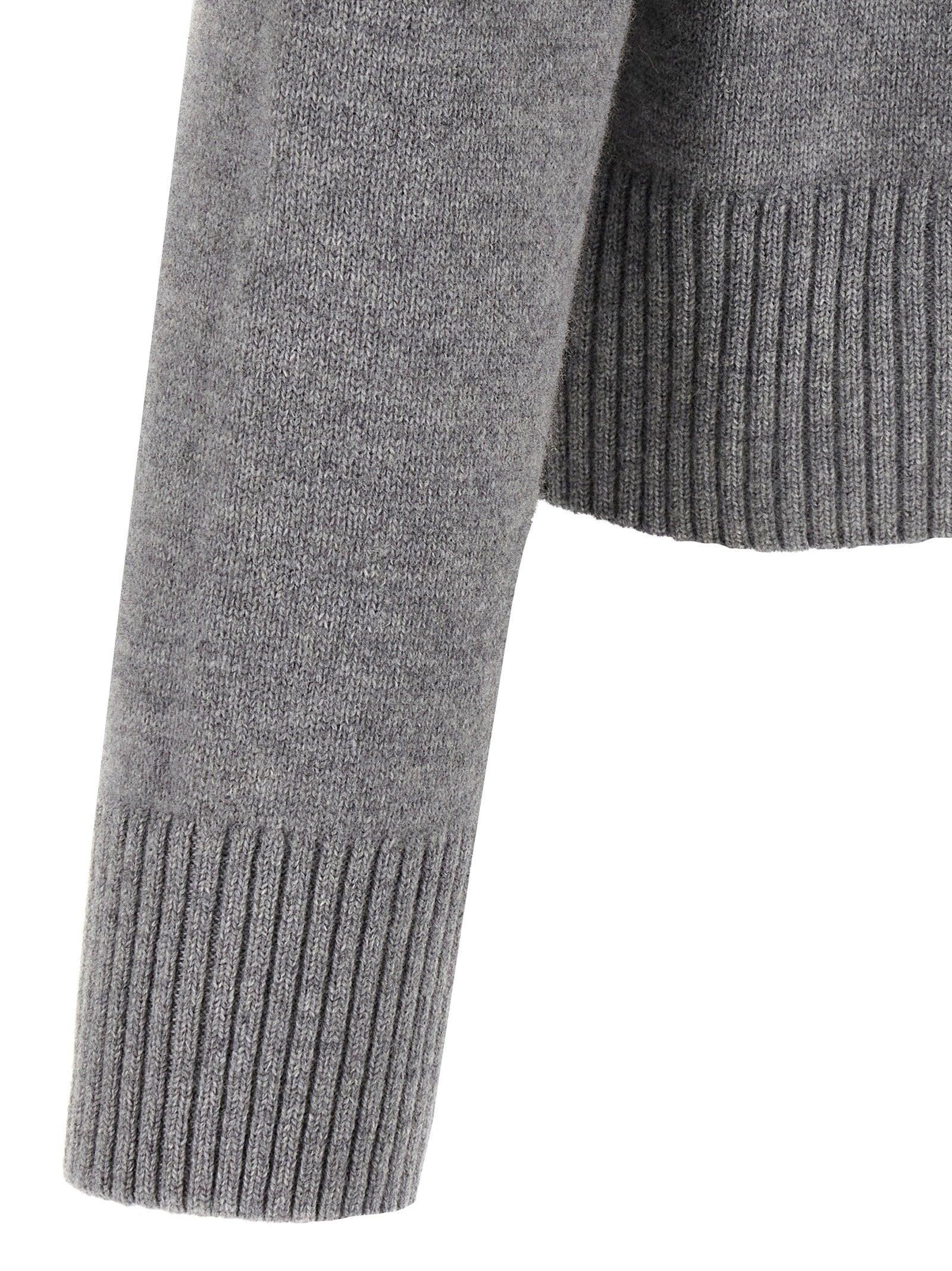 Ami Paris Puff Logo Patch Sweater