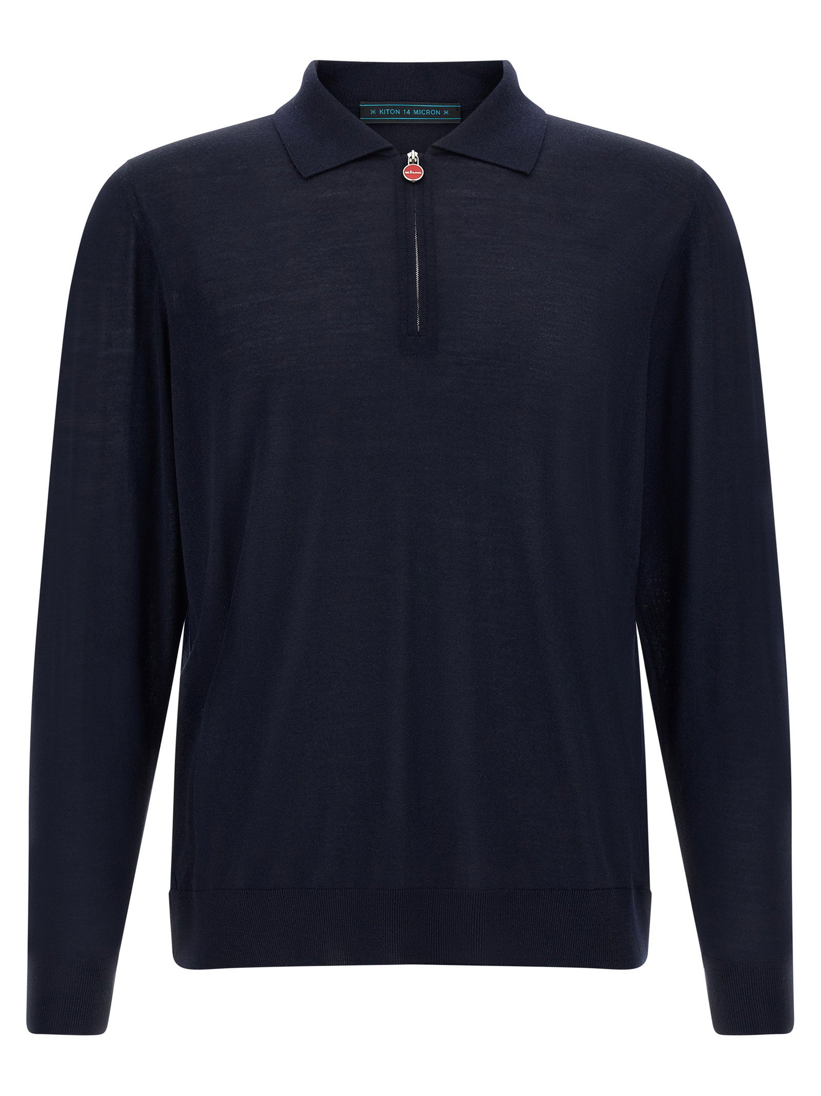 Kiton Wool Polo Shirt 14 Microns