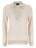 Brioni Cashmere And Silk Polo Shirt