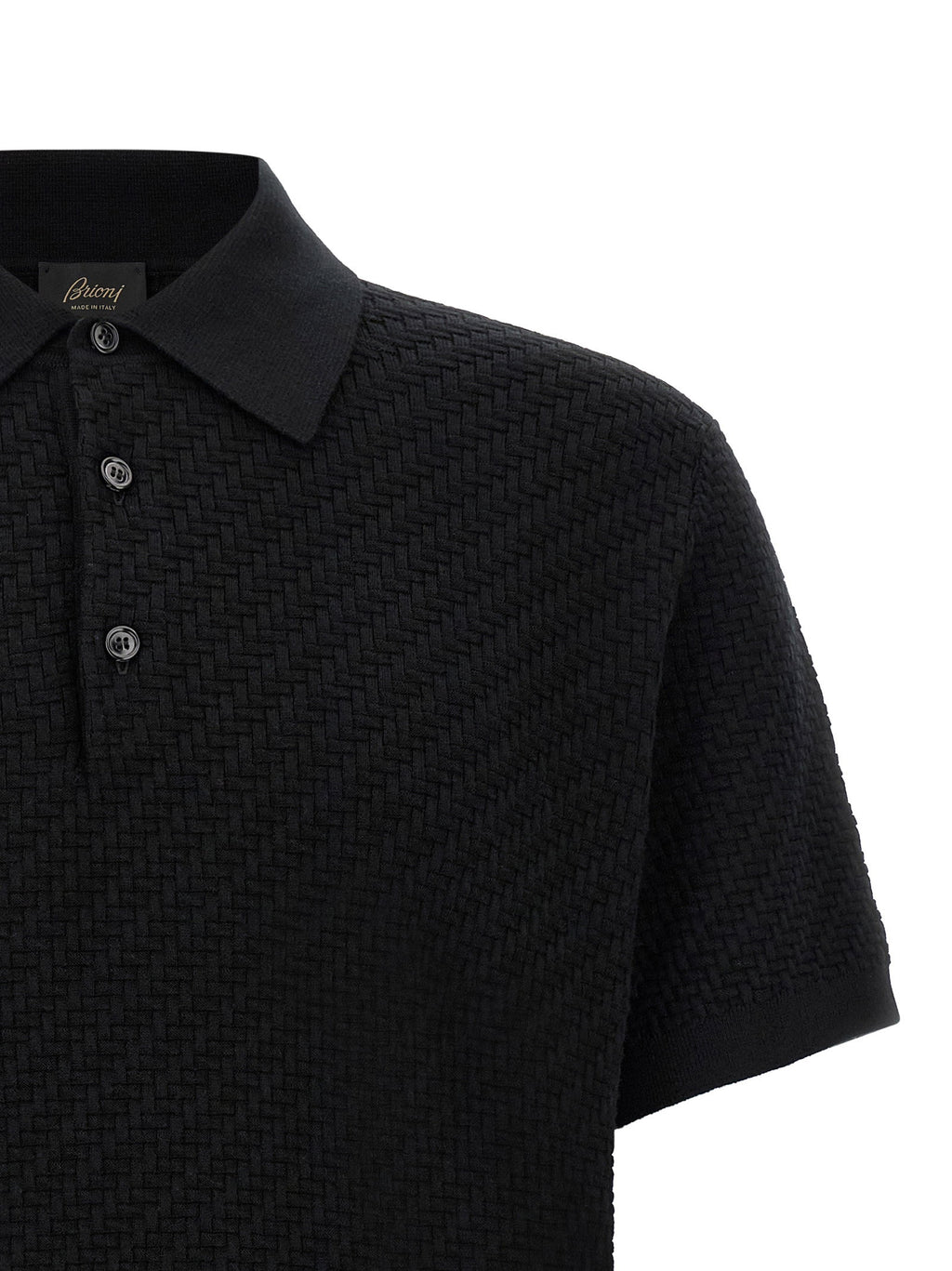 Brioni Trama Weaving Polo