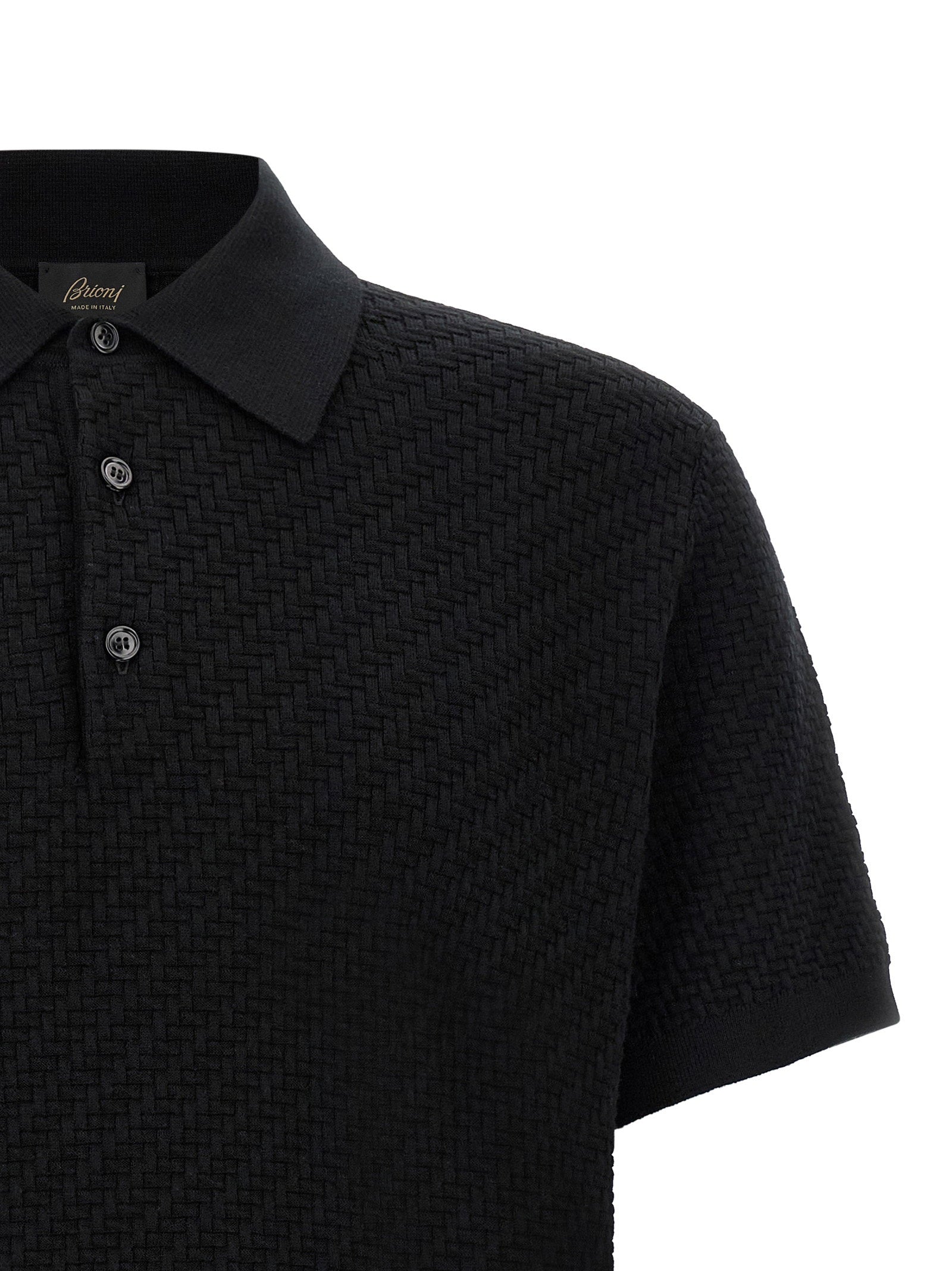 Brioni Trama Weaving Polo