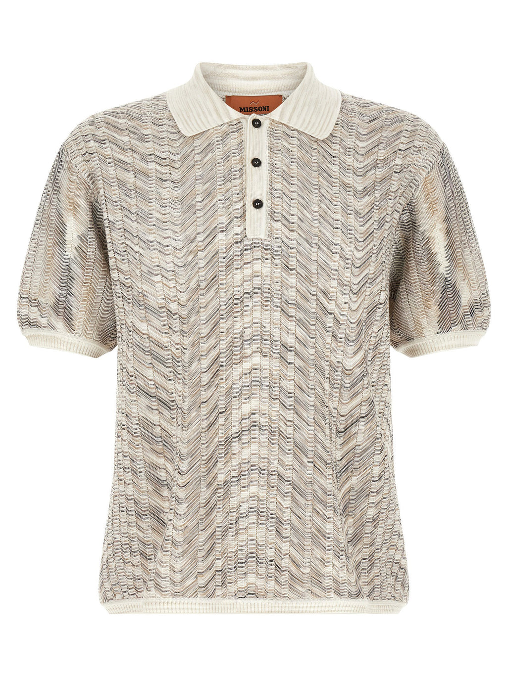 Missoni Zig-zag Knit Polo Shirt