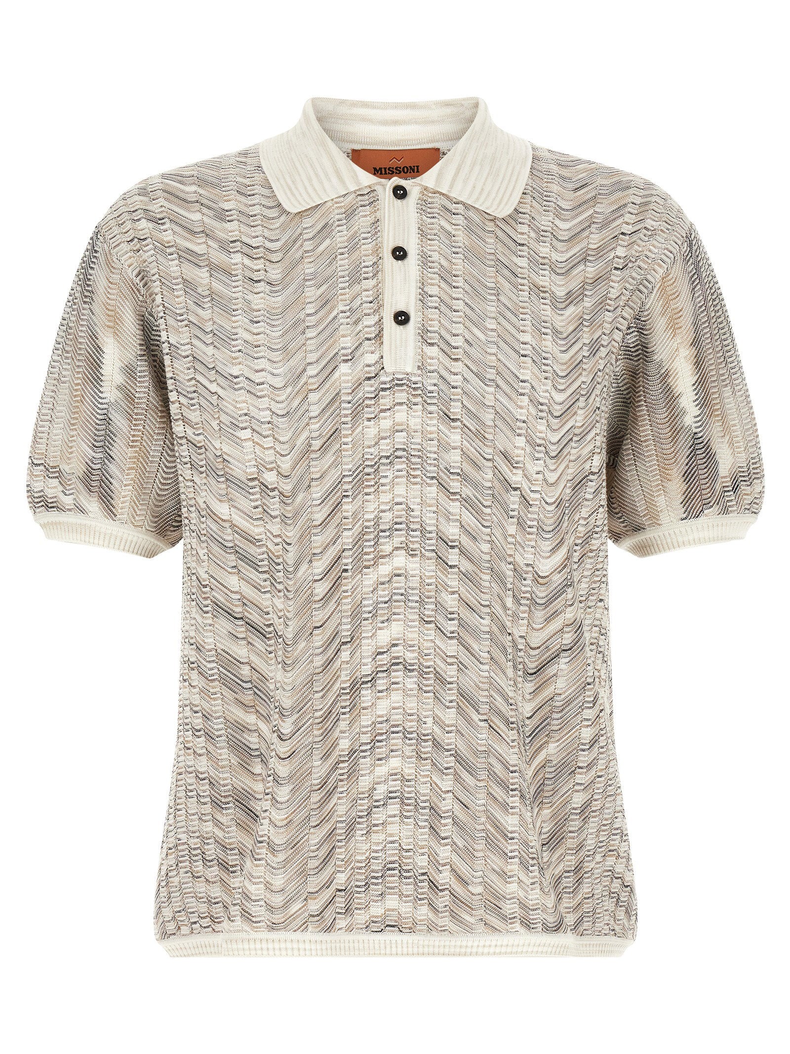 Missoni Zig-zag Knit Polo Shirt