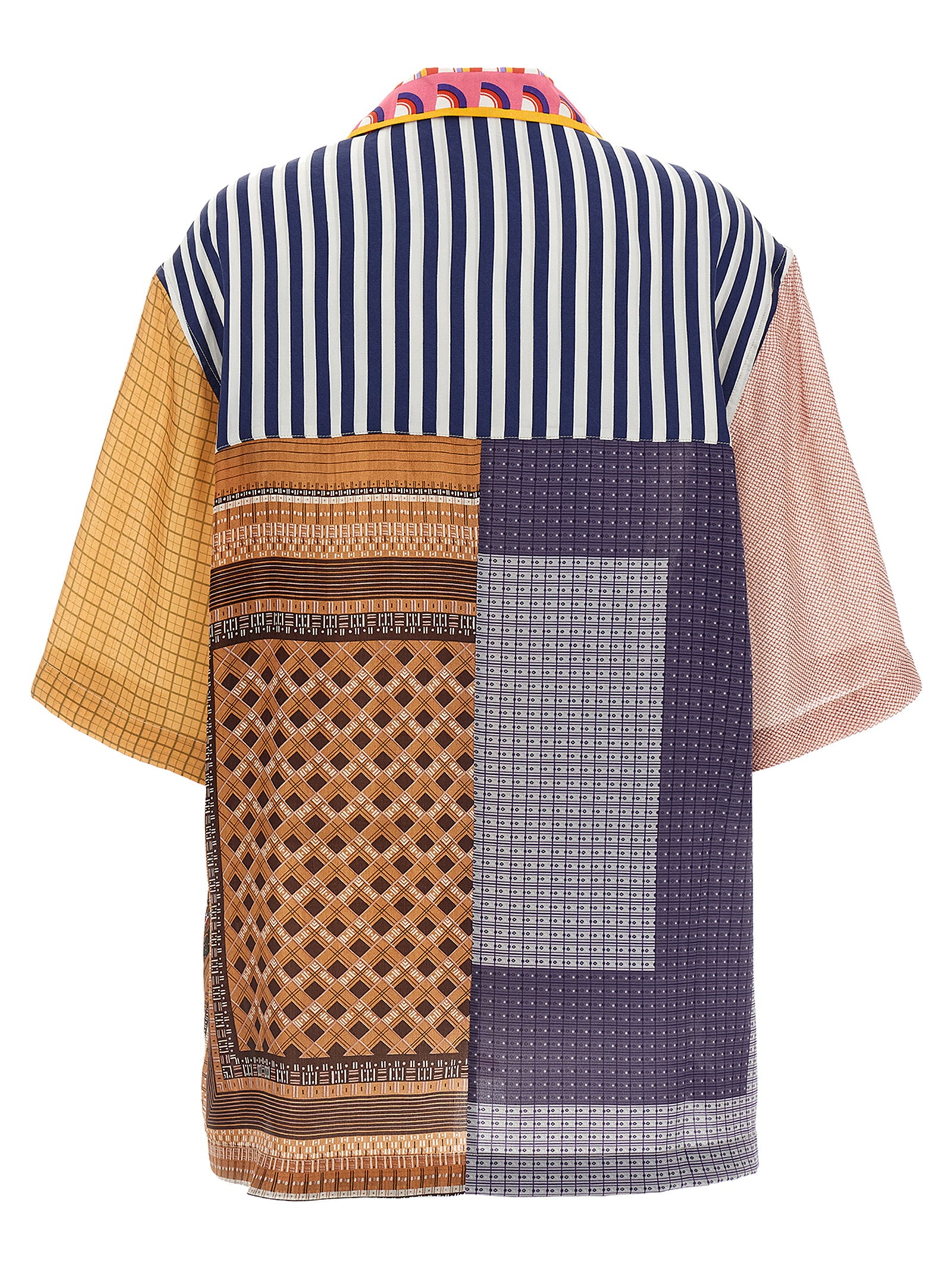 Marine Serre Regenerated Silk Scarves Bowling Shirt
