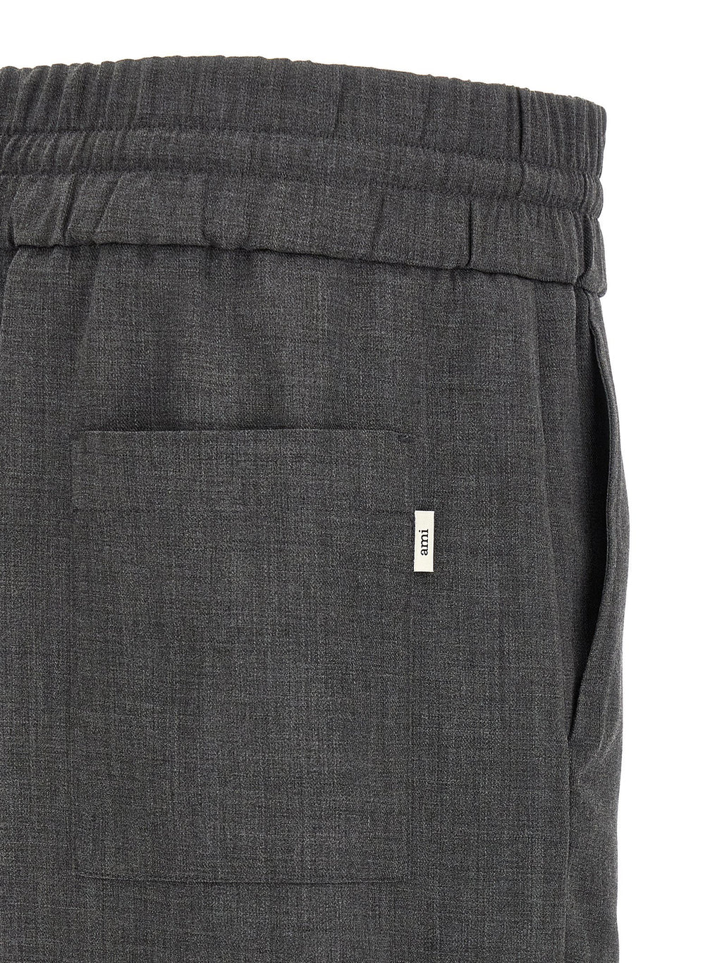 Ami Paris Mélange Wool Pants