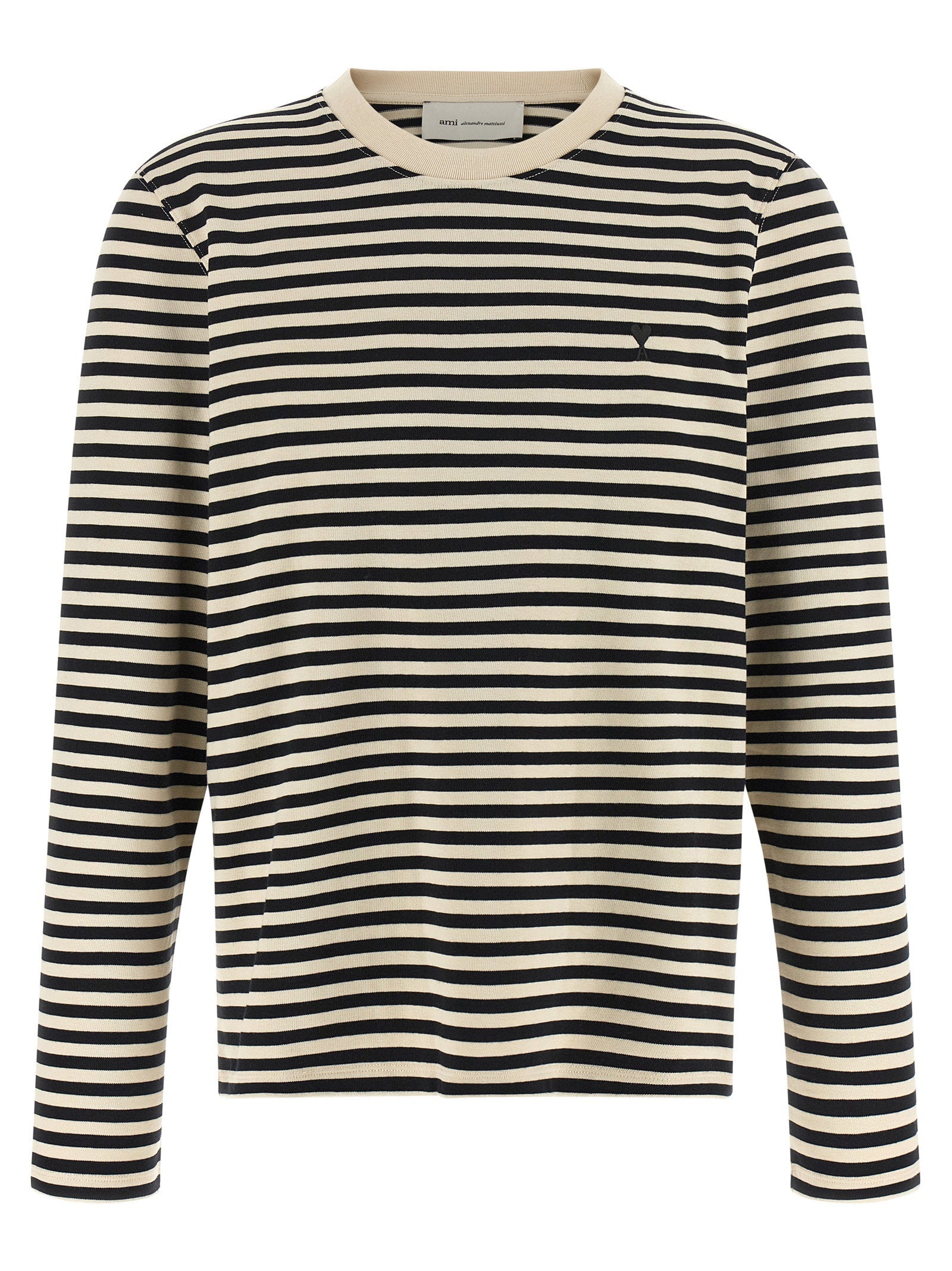 Ami Paris Ami De Coeur Marinière T-shirt
