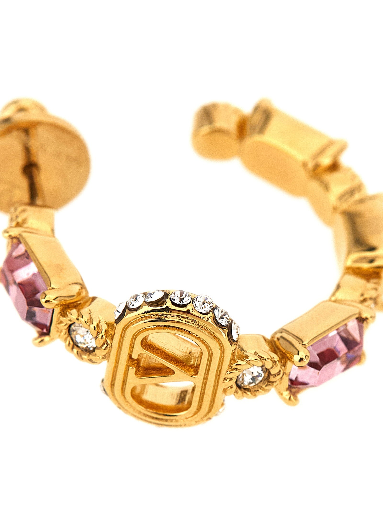 Valentino Garavani Ovalette Earrings With Rhinestones