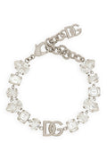 Dolce & Gabbana Bracelet With Rhinestones And Logo