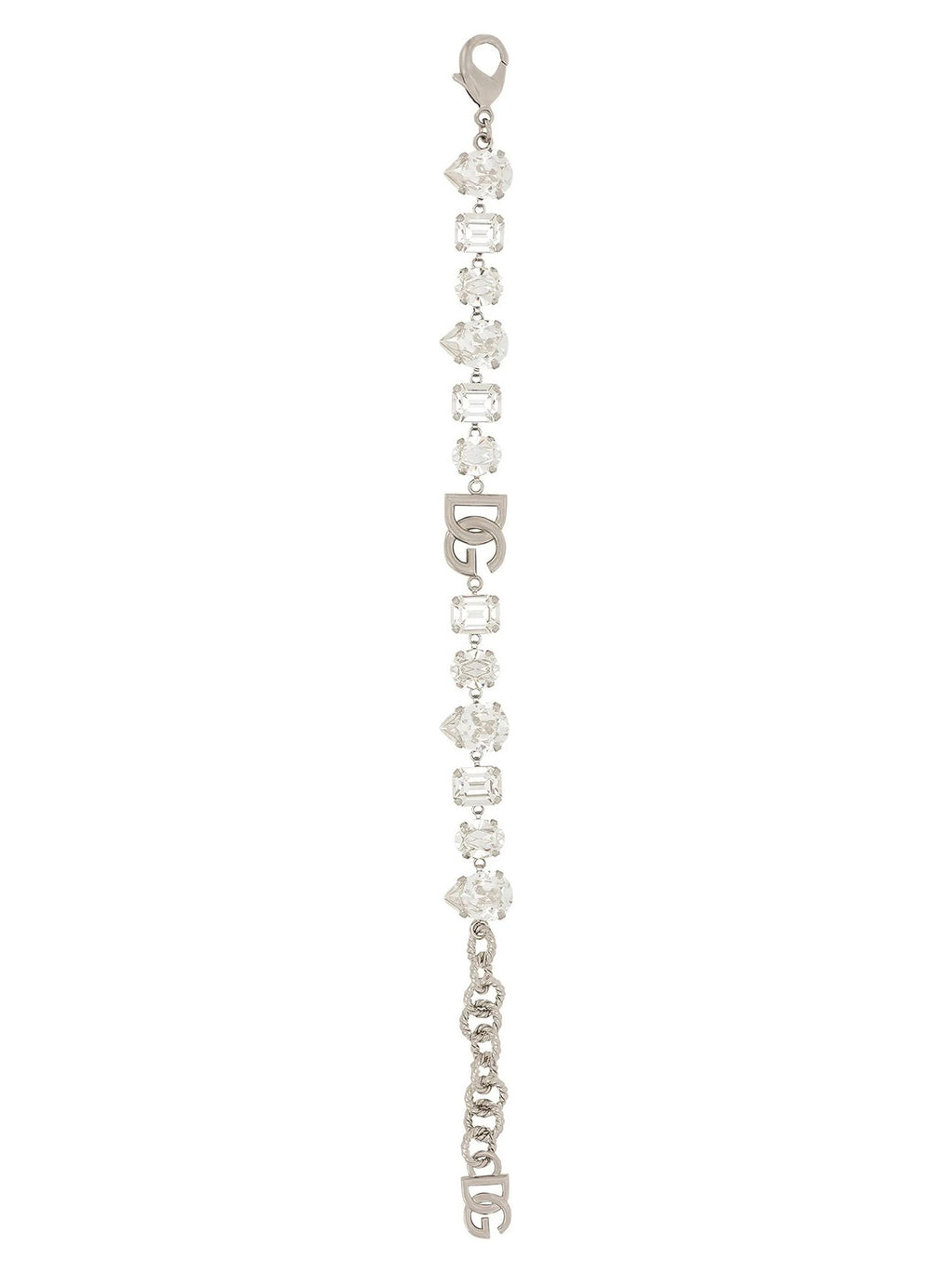 Dolce & Gabbana Bracelet With Rhinestones And Logo