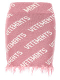 Vetements Iconic Lurex Monogram Skirt