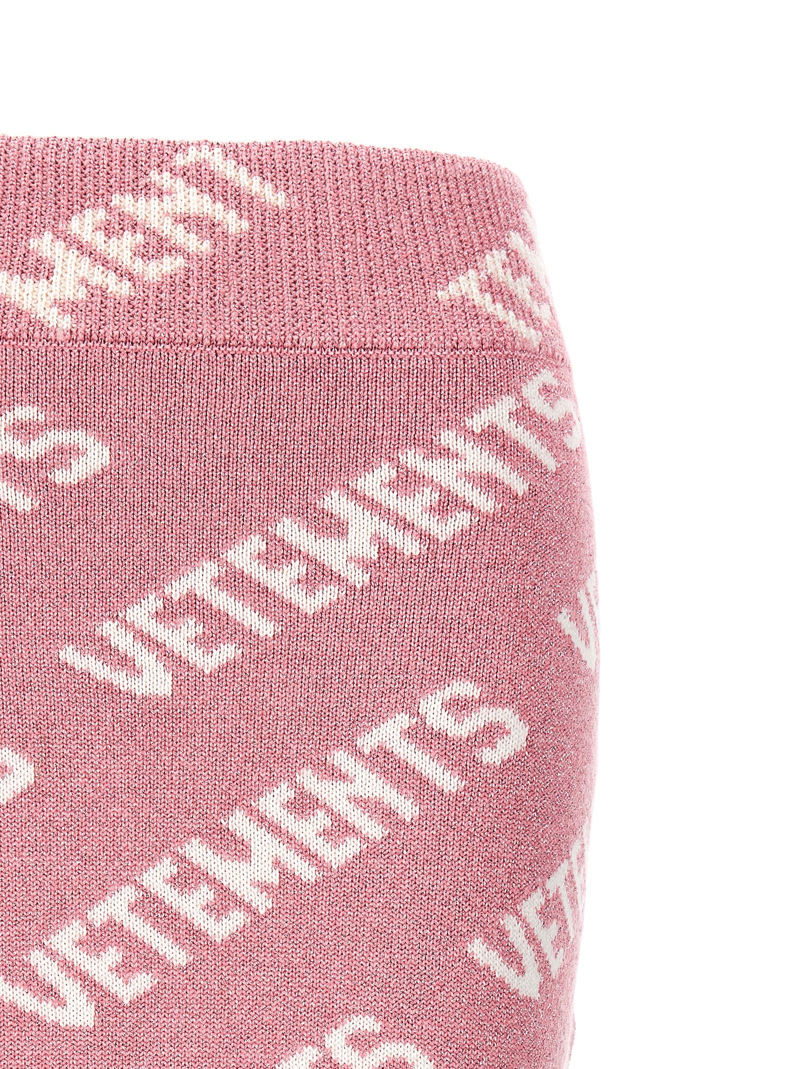Vetements Iconic Lurex Monogram Skirt