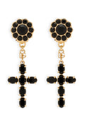 Dolce & Gabbana Cross Pendant Earrings