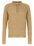 Ma'ry'ya Bouclé Cotton Polo Shirt