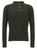 Ma'ry'ya Bouclé Cotton Polo Shirt