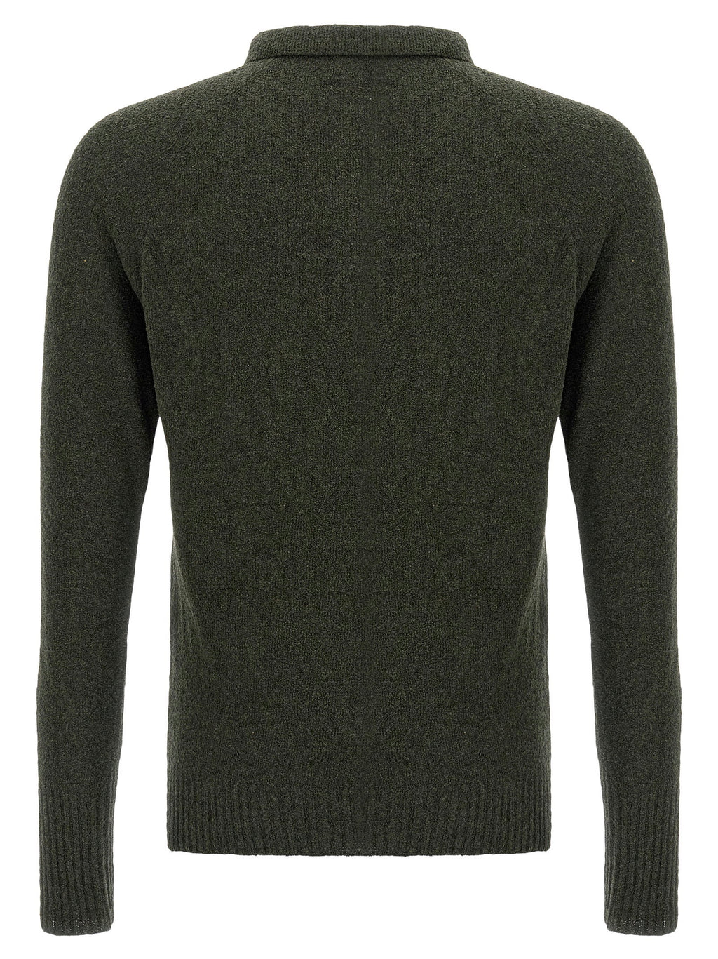 Ma'ry'ya Bouclé Cotton Polo Shirt