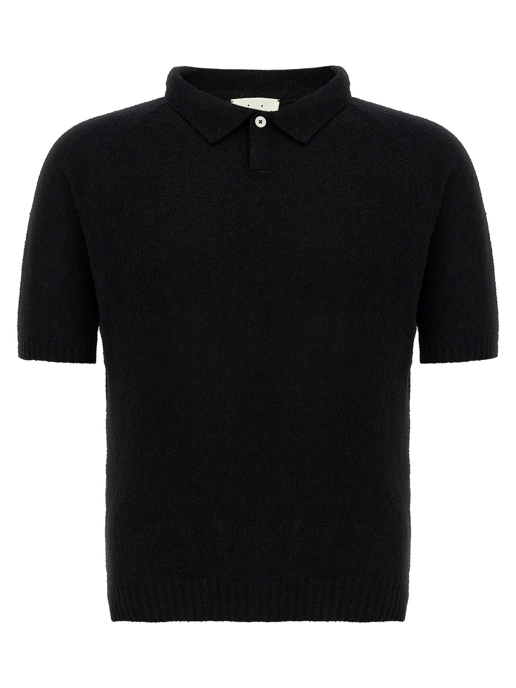 Ma'ry'ya Bouclé Cotton Polo Shirt