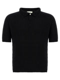 Ma'ry'ya Bouclé Cotton Polo Shirt