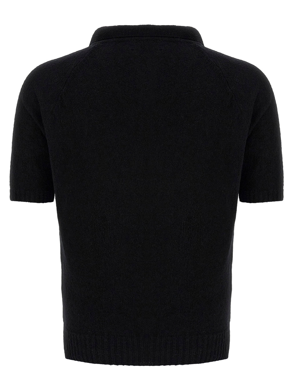 Ma'ry'ya Bouclé Cotton Polo Shirt