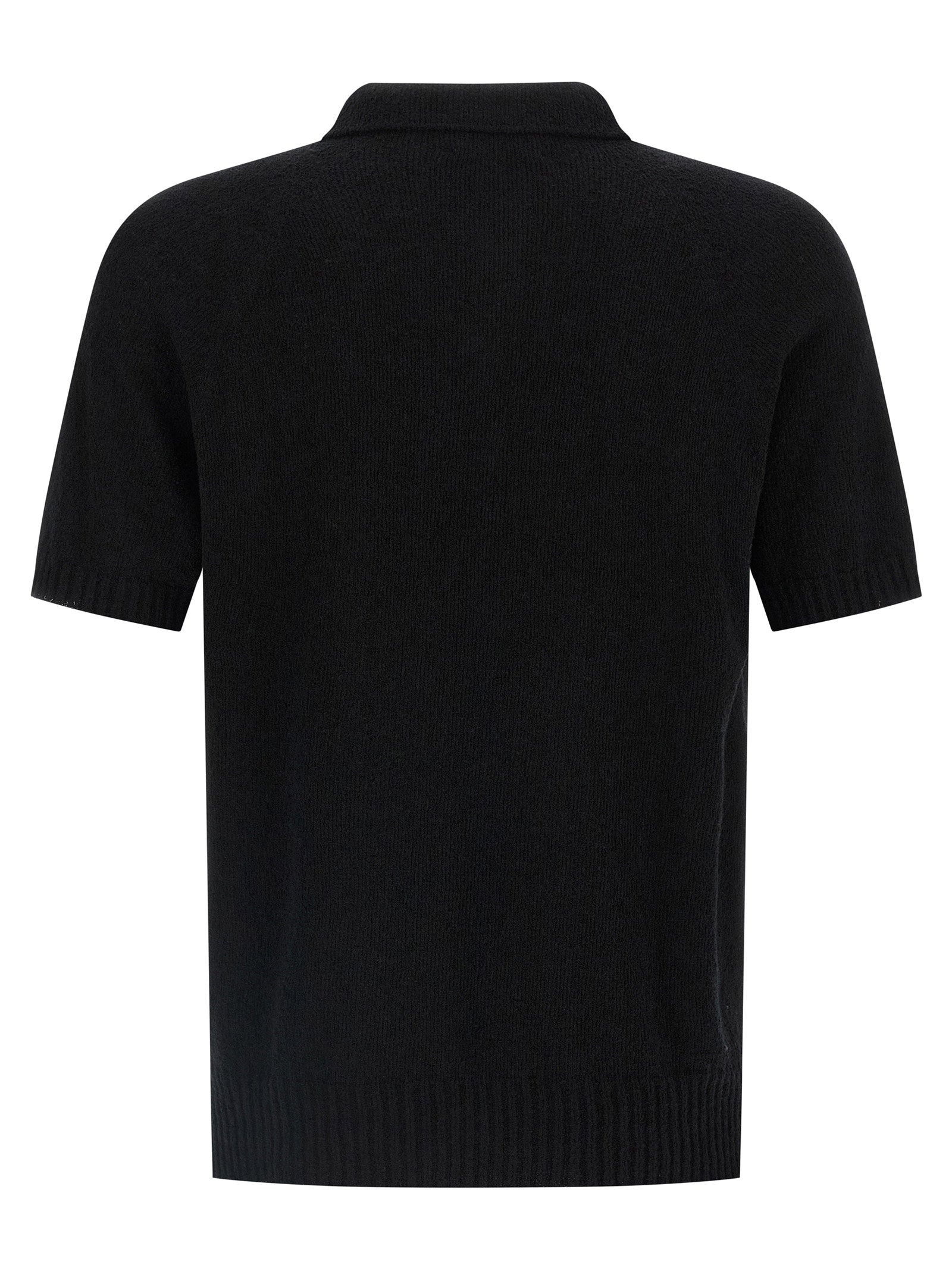 Ma'ry'ya Spongy Effect Polo Shirt